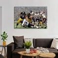 thumbnail image 6 of American Football Jerome Bettis Vs Brian Urlacher Canvas Poster Wall Art Picture Prints Hanging Photo Gift Decor Home Posters Artworks 16x24inch(40x60cm), 6 of 6