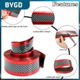 thumbnail image 1 of Portable Car Door Pedal Trim Bumper Diy Door Sill Protector Edge Guard Universal Durable 1 Meter Car Sticker Carbon Fiber RubbeGrayUnited States He Qiyong unisex, 1 of 1