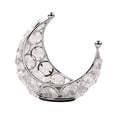 thumbnail image 1 of Candelabro en forma de luna Cateissary decoración de bodas metal plateado, 1 of 6