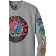 thumbnail image 5 of Grateful Dead Rock Men’s Shirt Vintage Long Sleeve Rock Tee Gray - XL, 5 of 7