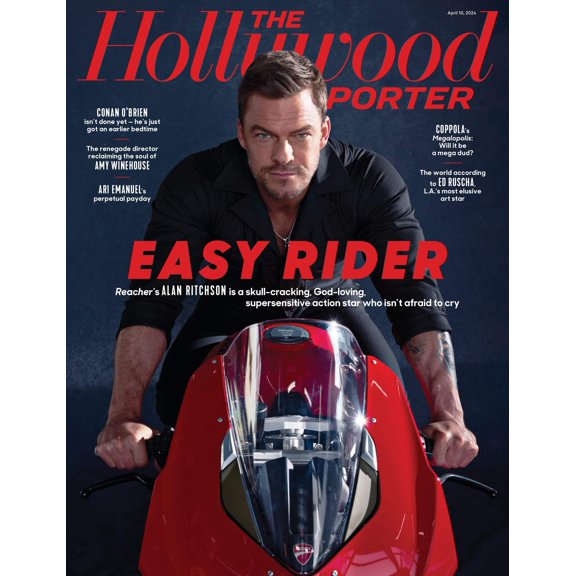 The Hollywood Reporter - 24.04.10 Edition: Easy Rider; Reacher's Alan Ritchson Candid On Mental Health Struggles, Trauma Christianity, Amy Winehouse Biopic Back To Black, Ed Ruscha Takes L.A. More