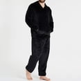 thumbnail image 4 of Gytharion Men's 2PC Flannel Fleece Sweatsuits Cozy Winter Loungewear Jogging Suits Pullover Long Sleeve Kangaroo Pocket Hoodies with Elastic Waist Straight Sweatpants Tracksuits, 4 of 6