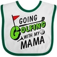 thumbnail image 3 of Inktastic Going Golfing with My Mama Kids Golf Boys or Girls Baby Bib, 3 of 4
