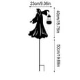 thumbnail image 6 of KMMYS Halloween Witch Solar Lanterns, Outdoor Halloween Decorations, Metal Yard Stakes, Lighted Witch Decor for Gardens and Walkways, Durable Weather-Resistant Design, Haunted Graveyard Scene, 6 of 6