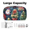 thumbnail image 3 of Christmas Travel Cord Organizer Case Small with Cable Organizer, USB Pouch, and Phone Charger Organizer - Oxford Cloth Waterproof Storage Bag for Electronic Devices - 5.9x9.44x3.14 in, 3 of 6