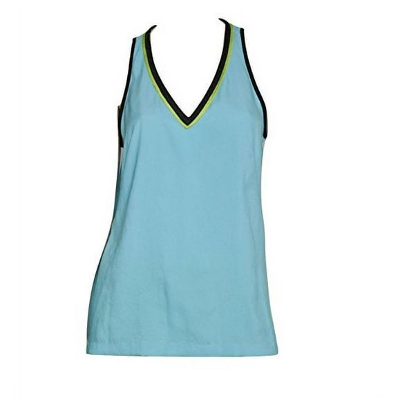 Nanette Lepore Bolero Sleeveless Racerback Tank Top, Pond, Medium