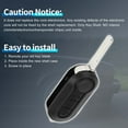thumbnail image 7 of Unique Bargains 3 Buttons Keyless Entry Remote Fob Key Shell Case for Fiat Ducato Doblo 500, 7 of 7