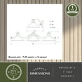 thumbnail image 4 of Akron 3 Light Bronze Farmhouse Barn Bathroom Vanity Fixture, 4 of 7