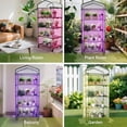 thumbnail image 3 of ArtBeek Green House Portable Plastic Greenhouses with Heavy Duty Transparent PVC with Plant Growing Lights (4_Tier), 3 of 7