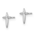 thumbnail image 2 of Finest Gold 14K White Gold Madi K Cross Post Earrings, 2 of 3