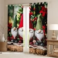 thumbnail image 2 of Manfei Cartoon Gnome Curtains Pack of 2 (42x84 Each),Merry Xmas Gifts Curtains Blackout,Happy New Year Bedroom Curtains For Kids,Microfiber Bedroom Decor, 2 of 6