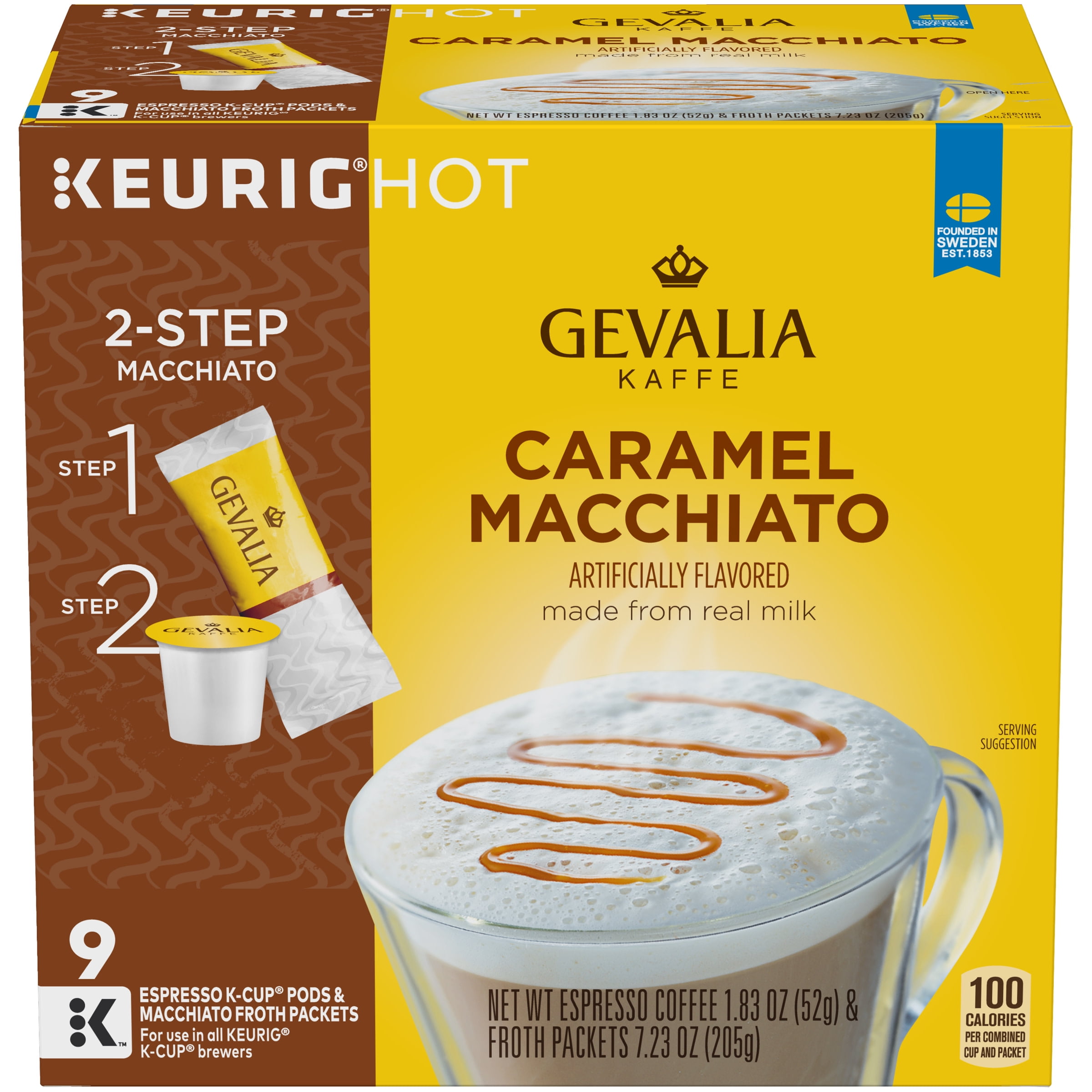 Gevalia Frothy 2Step Caramel Macchiato Expresso KCup® Coffee Pods