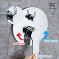 thumbnail image 6 of Rainlex One-Handle 1-Spray Polished Chrome Shower Faucet, 6 of 9