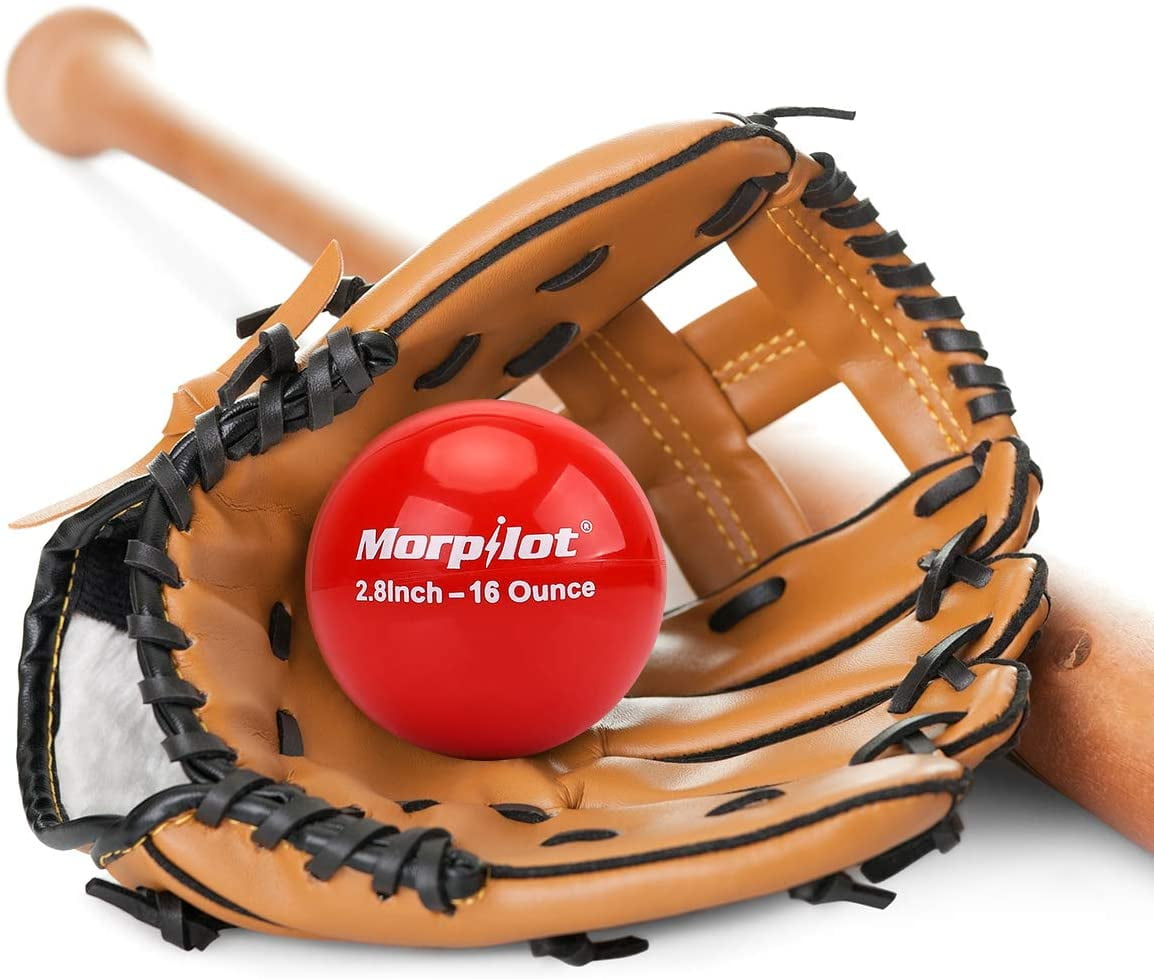 Superiornet 9 Pack 3 Weighted Training Baseballs & Softballs 16 oz Heavy Balls for Hitting and Pitching