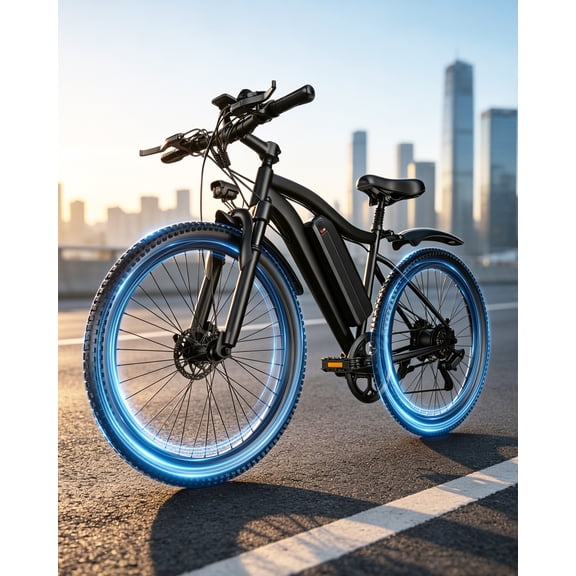 Electric Bike for Adults,1200W Peak Ebike, 50Miles 25MPH Commuting Electric Mountain Bike, 26" Adult Electric Bicycle with Removable Battery, 21 Speed,UL All Terrain E-Bike (Silver-55 Miles)