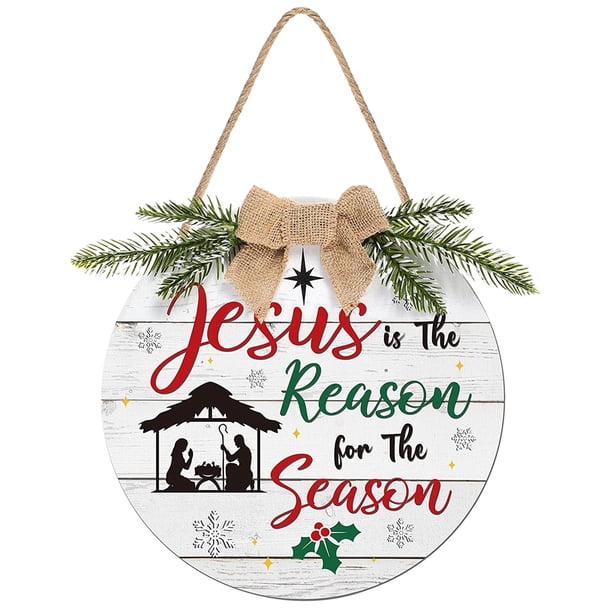 Gibobby Pascua Jesu Placa de puerta de bienvenida de Artesanías de Decoraciones de Pascua 30 * 30 cm / 11.8 * 11.8in (White, A)