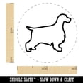 thumbnail image 2 of English Cocker Spaniel Dog Outline Self-Inking Rubber Stamp Ink Stamper - Brown Ink - Mini 1/2 Inch, 2 of 7