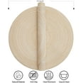 thumbnail image 7 of Beige Round Braided Placemats Set of 6 Washable Round Placemats for Kitchen Table 15 inch Round Table Mats for Dining Tables, 7 of 7