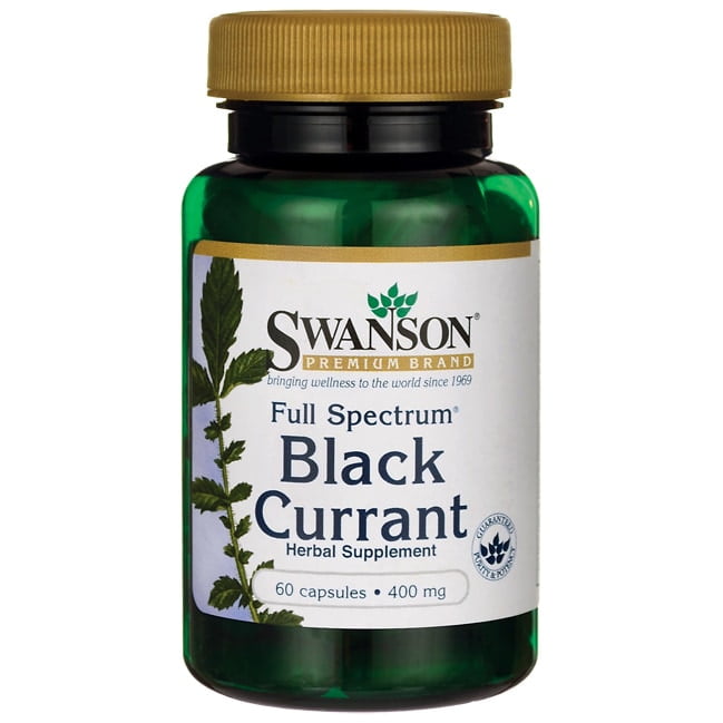 Swanson Full Spectrum Black Currant 400 mg 60 Capsules