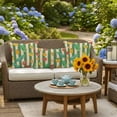 thumbnail image 6 of Outdoor Pillow Cover Tomato Carrot Set of 2 Waterproof Throw Pillowcases Hand Drawn Vegetable Strips Decorative Patio Furniture Pillows for Couch Garden Indoor & Outdoor Use, 6 of 9