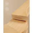 thumbnail image 4 of SONGMICS Percha de Madera Maciza, Juego de 10, con Ranuras, Barra Antideslizante, Gancho 360°, para Trajes, Abrigos, Natural y Oro Rosa, 4 of 5