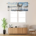 thumbnail image 2 of Winter Wolf Curtain Valances Wildlife Lake Forest Snow Nature Scenery Window Treatment Valance Curtains for Bathroom 54 by 18 in, 1 Panel, 2 of 6