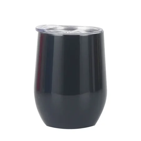 

12OZ Espresso Mugs 304 Stainless Steel Coffee Cups Insulated Double Wall Dishwasher Safe Small Capacity Insulation Mugs -12OZ -Black