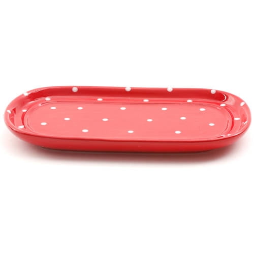 The Pioneer Woman Flea Market Red Decorated 6.5" Cow Butter Dish