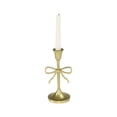 thumbnail image 2 of My Texas House Bow Taper Candle Holder, 8 in, Gold, 2 of 5