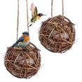 thumbnail image 1 of 2pcs Bird Nest Material Ball Outdoor Hummingbird Nesting House for Wild Birds, 1 of 8