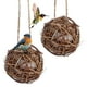 thumbnail image 1 of 2 bolas de material para nidos de pájaros, casa nido para colibríes al aire libre para aves silvestres, 1 of 7