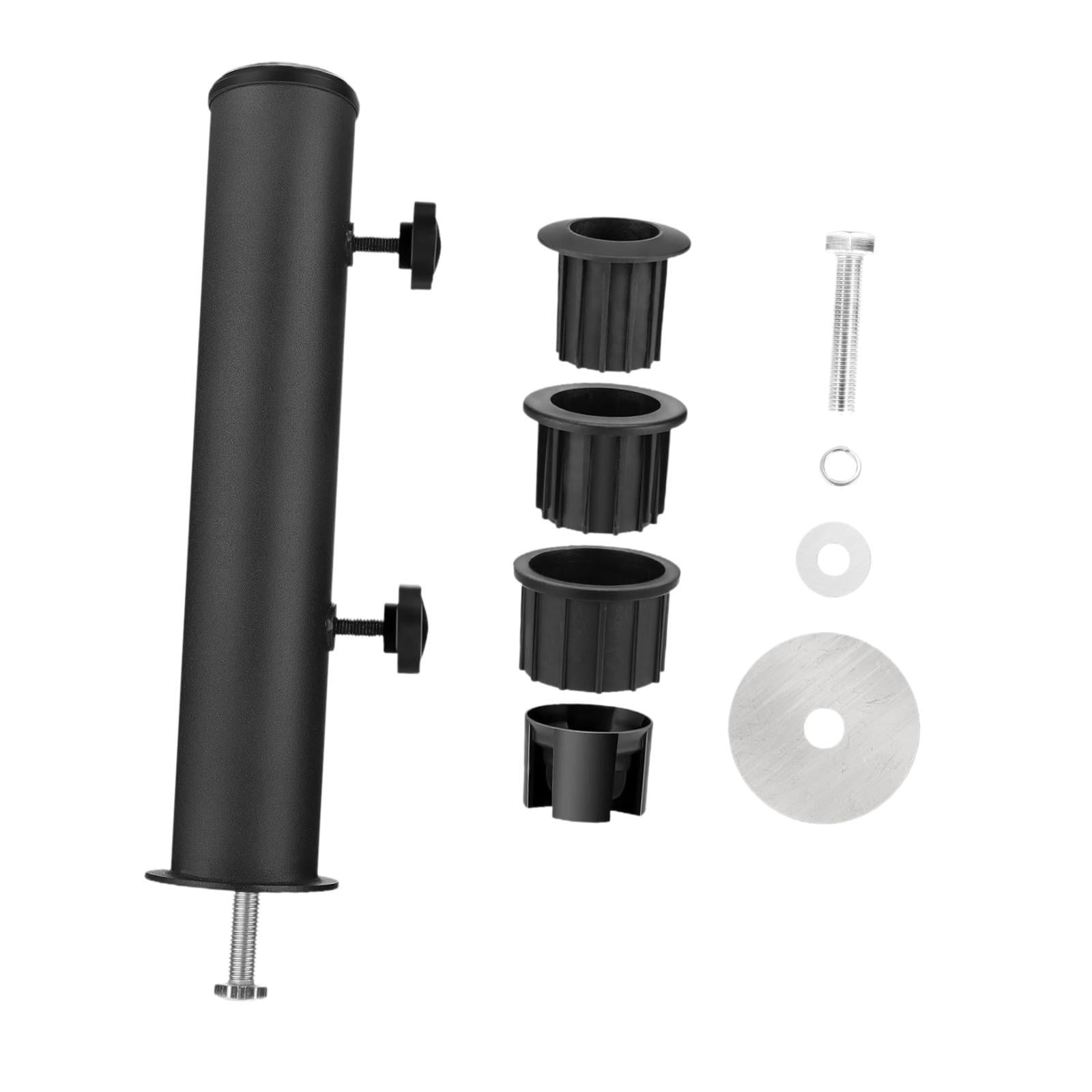 Bothyi Umbrella Stand Tube Black Marble Flag Pole Stake for Beach Lawn Summer Beach