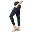 thumbnail image 3 of Velocity Women's High Waist Ankle Length Performance Leggings w/ Side Pockets (Black, L), 3 of 3