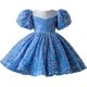 thumbnail image 3 of Vestidos cortos de desfile de lentejuelas para niñas, vestido de fiesta para niña con hombros descubiertos, color plateado y blanco, 3 of 5