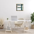 thumbnail image 4 of Stupell Industries Rustic Lodge Modern Woven Pattern Gold Floating Frame Canvas Art, 18 x 18, by Grace Popp, 4 of 8