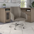 thumbnail image 7 of Cabot Modern Mid Back Leather Box Chair in Light Gray Leather, 7 of 7
