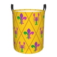 thumbnail image 6 of Lsque Mardi Gras Crayfish and Fleur de lis pattern Laundry Hamper Basket, Tall Woven Rope Hamper Basket for Clothes, Lightweight Storage Basket, Collapsible Waterproof-Medium, 6 of 8