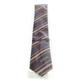 thumbnail image 3 of Missoni U5026 Maroon/Gold Repp 100% Silk Tie for mens, 3 of 4