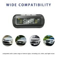 thumbnail image 2 of Tire Pressure Monitoring System, Tpms With Solar And USB Charger With Sensors Set Of 4, With Color LCD Screen, Car Accessories For RV Car Truck SUV -black-Buzzer Announcement, 2 of 6
