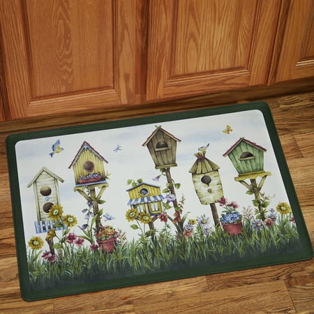 Home Sweet Home Anti-Fatigue Decorative Kitchen Multicolor Floor Mat (Best Color For Kitchen Floor)