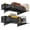 Black, variant on STORKING 2-Pack 12"x72" Heavy Duty Garage Wall Shelves, 800 lbs Capacity with 16 Hooks for Garage Organization, White