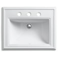 thumbnail image 6 of kohler k-2241-8-96 memoirs self-rimming bathroom sink, biscuit, 6 of 7