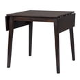 thumbnail image 6 of 3 Piece Kitchen Dining Set, Dining Table with Drop Leaf and 2 Upholstered Chairs,Espresso, 6 of 30