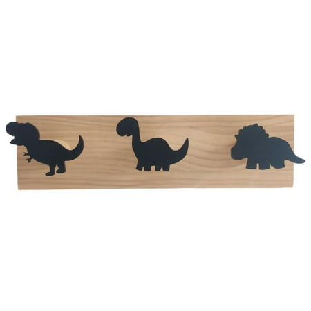 

Dinosaur Wall Mounted Hooks Wooden Hanger Row Hook for Coats Hooks or Wall Decorations in Boys Bedroom Nursery Playroom