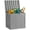 Grey, variant on WASUHE 30 Gallon Resin Deck Box Waterproof Small Outdoor Storage Box for Patio Furniture Pool Accessories Indoor Storage for Cushion Garden Tools, UV Resistant, Lockable, Black