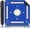 013-blue, variant on Mahjong Mat,Royal Blue Design with Chinese Direction Characters,Anti-Slip Noise Reduction Game Mat 31.5×31.5 Inch for Poker,Board Games, Dominoes and Card Games