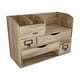thumbnail image 1 of Organizador de escritorio con cajones de varias capas, rústico, portátil, para el hogar, la oficina, caja de almacenamiento, estante para carpetas., 1 of 8
