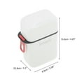 thumbnail image 4 of Unique Bargains 1 Pc Soap Dish Portable Drain Soap Holder for Bathroom White, 4 of 6
