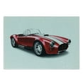 thumbnail image 3 of Cars Cutting Board, Old-Fashioned Vintage Coupe Car Automobile Illustration with Digital Smooth Color Effects, Decorative Tempered Glass Cutting and Serving Board, Small Size, Red, by Ambesonne, 3 of 5