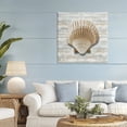 thumbnail image 2 of Stupell Industries Clam Shell on Shiplap Canvas Wall Art design by Amber Sterling, 36 x 36, 2 of 7
